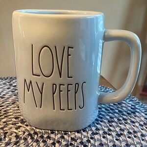 Light Blue Ceramic Mug - Love My Peeps